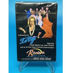 New Sealed LA CAGE FRANK MARINO LAS VEGAS RIVIERA CASINO SHOW PLAYING CARDS DECK